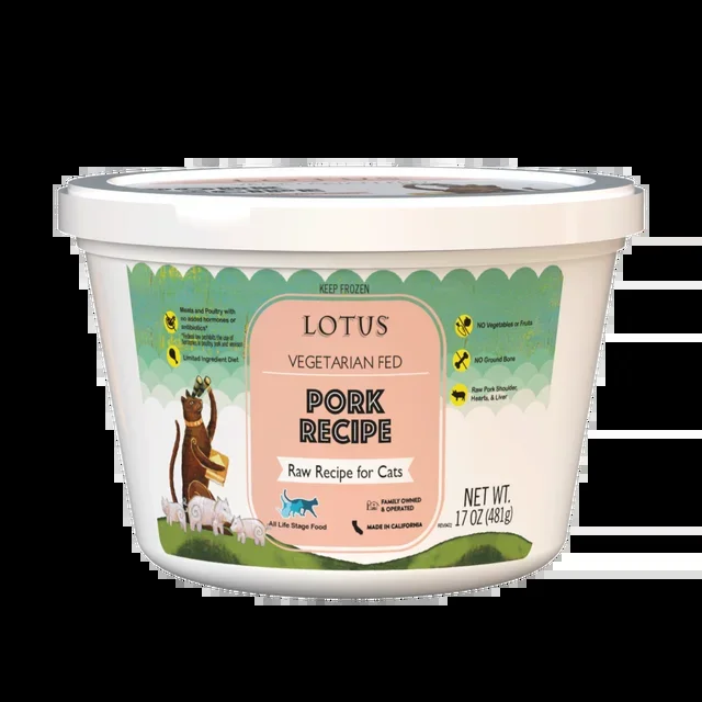 Lotus Cat Raw Food Pork Recipe