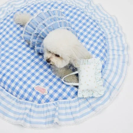 Louisdog Linen Breeze Rug/Provence Blue