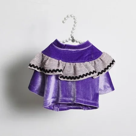 Louisdog Purple Velour Wide Sleeves