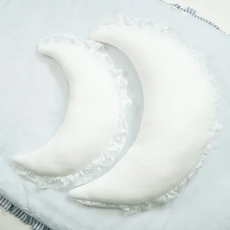 Louisdog White Moon Pillow