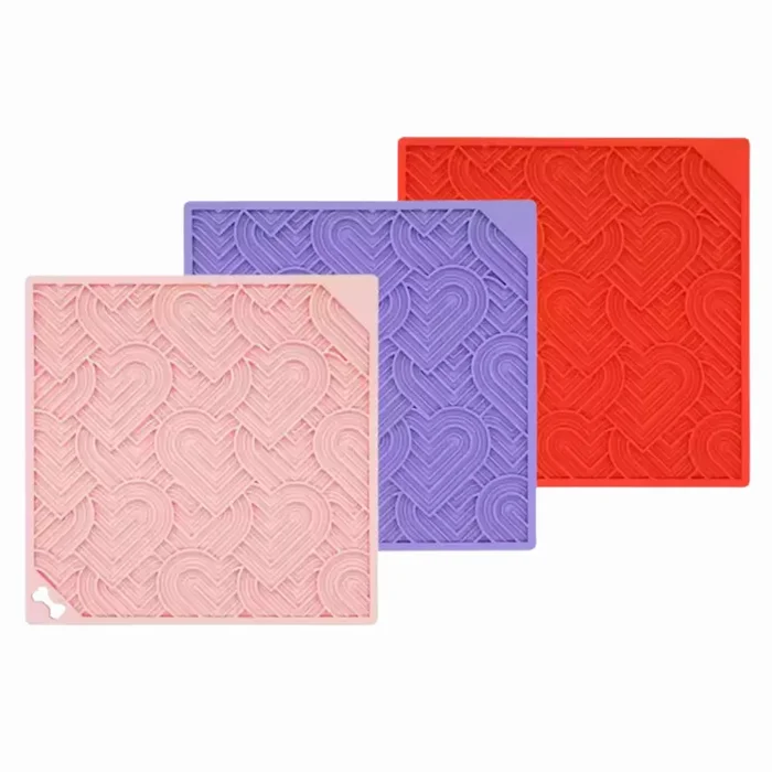Love Hearts Dog Lick Mat