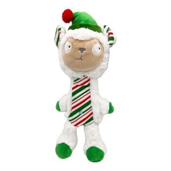 Lulubelles Power Plush Peppermint Llama Dog Toy, Small