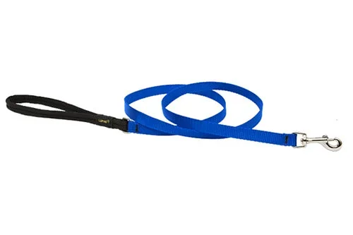 Lupine Small Dog and Cat Basics Padded Handle Leash Blue 4’x1/2″