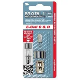 Magnum Star II Xenon Replacement Lamp For 6-Cell “C” Or “D” Maglite Flashlights