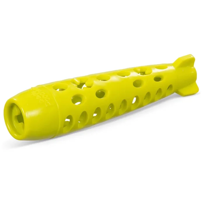 Messy Mutts Totally Pooched Stuff’n Chew Stick Dog Toy, Green