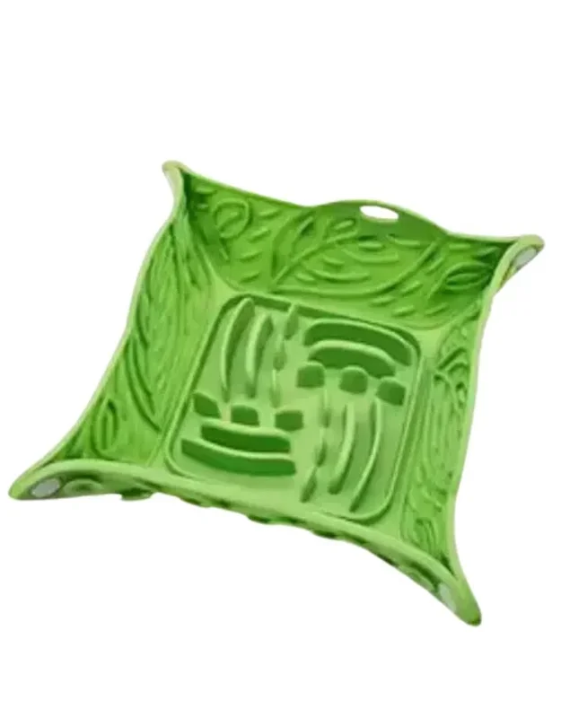 MODERN PET Leafy Maze Collapsible Lick Mat Green