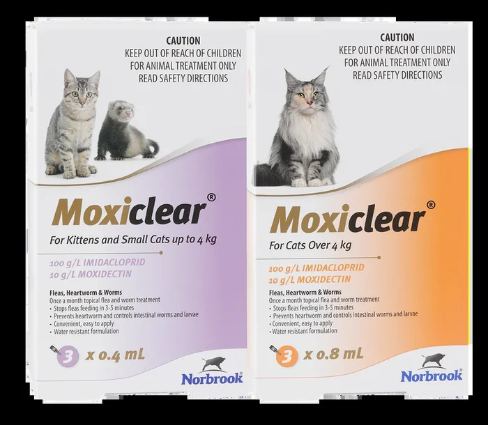 Moxiclear For Cats Up To 4kg 3pk