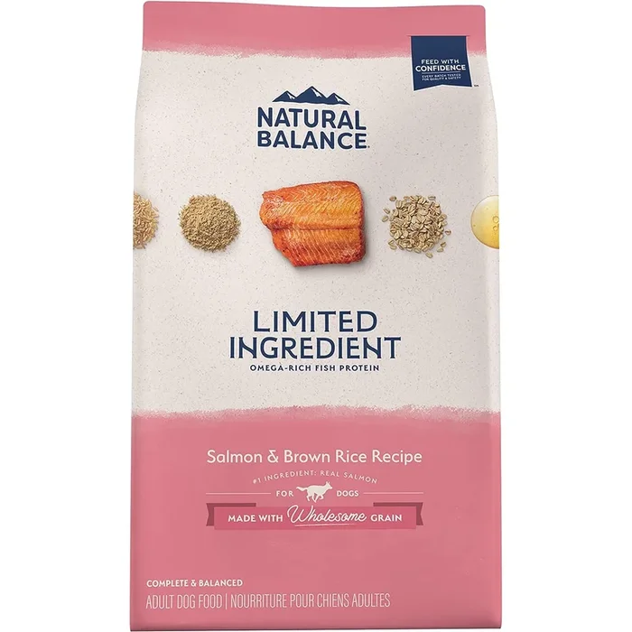 Natural Balance LID Limited Ingredient Diet Dry Dog Food – Salmon & Brown Rice – 24lb