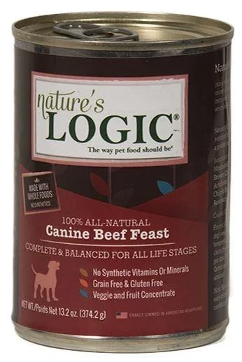 Nature’s Logic Canine Grain Free Beef Feast Canned Dog Food