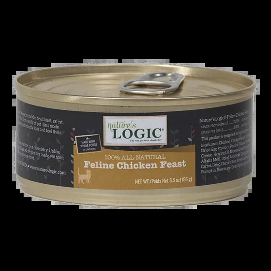 Nature’s Logic Feline Grain Free Chicken Feast Canned Cat Food