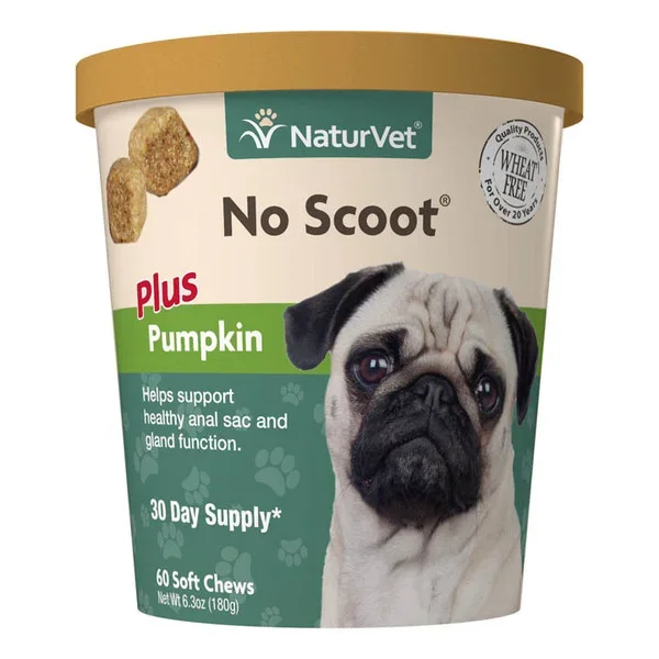 NaturVet No Scoot Soft Chew for Dogs 60ct