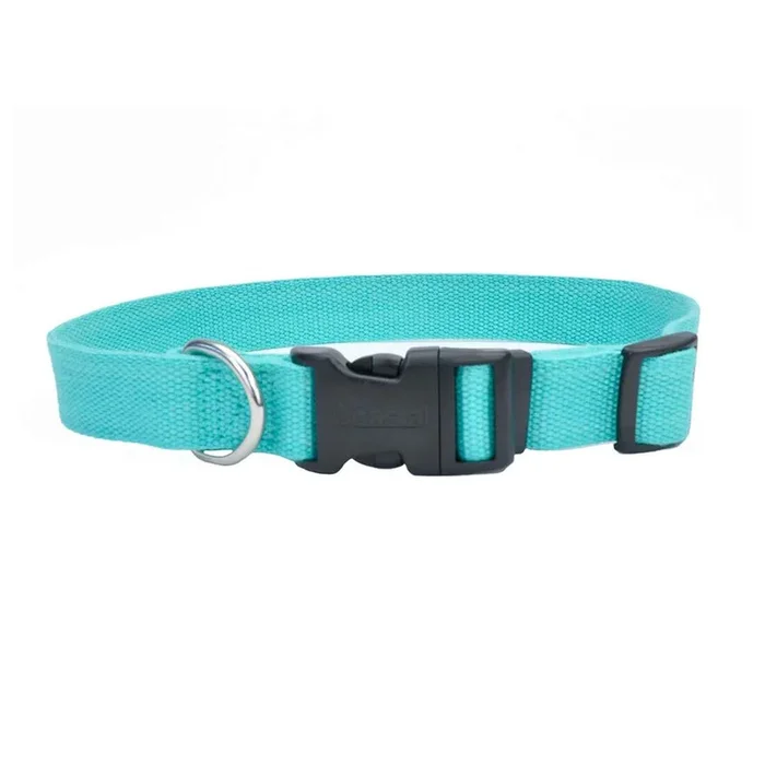 New Earth® Soy Adjustable Dog Collar, Mint, 5/8