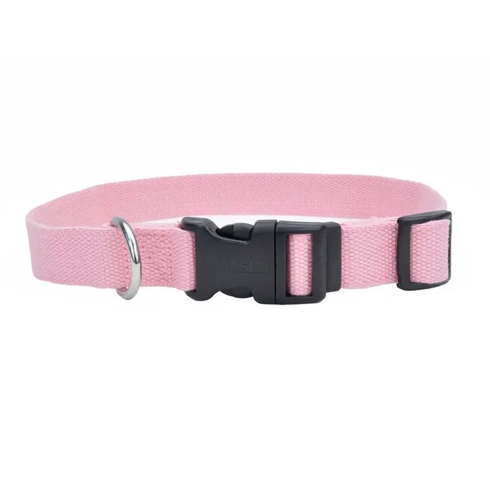 New Earth® Soy Adjustable Dog Collar, Rose, 3/4