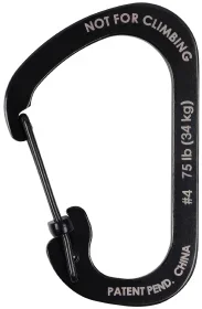 NiteIze Size 4 Steel Slidlock S-Bin Black