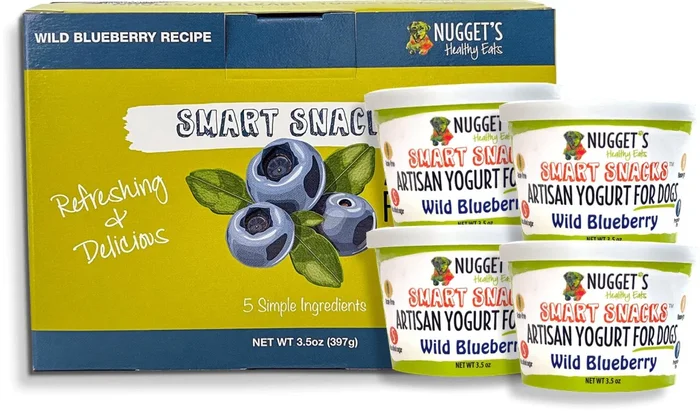 Nugget’s Healthy Eats Wild Blueberry Frozen Yogurt for Dogs, 4-pk