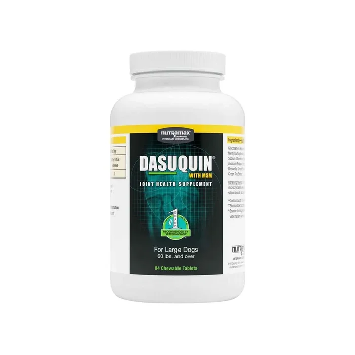 Nutramax Dasuquin with MSM Joint Health Supplement for Large Dogs, 84 Chewable Tablets