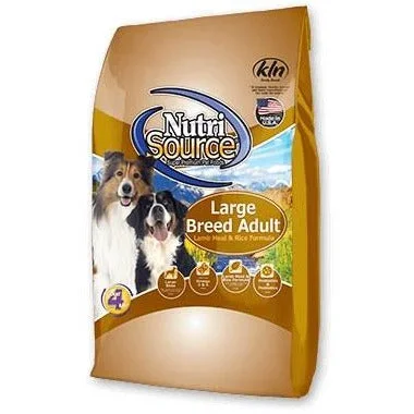 Nutrisource – Large Breed Lamb Meal & Rice 30 lb- Dry Dog Food – 33 lb.