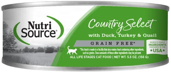 NutriSource Country Select Grain Free Canned Cat Food