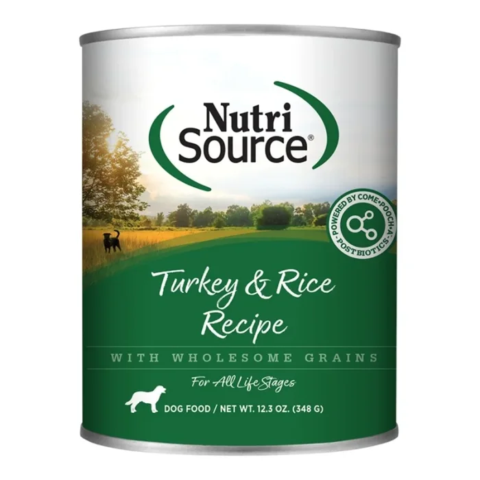 Nutrisource Turkey & Rice Dog wet food 13oz