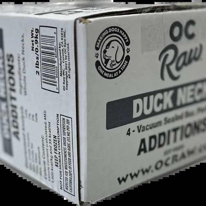 OC Raw Dog Frozen Duck Neck