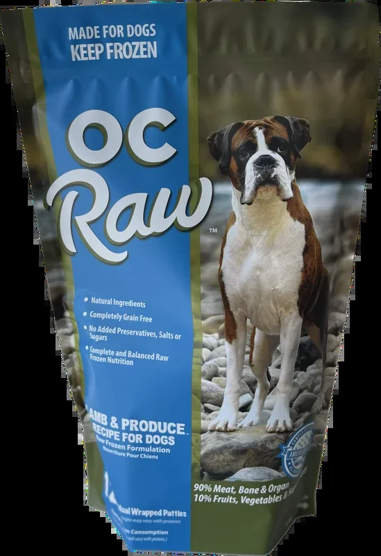 OC Raw Dog Lamb Produce Patties