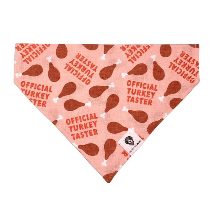Official Turkey Taster Slip-On Dog Bandana