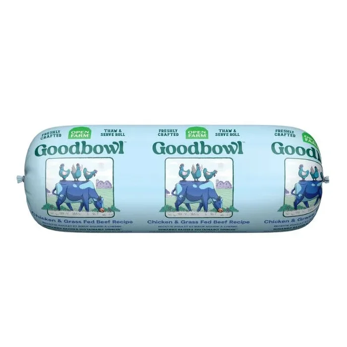 OPEN FARM Goodbowl Gently Cooked Chicken and Beef Dog Food Roll 28OZ