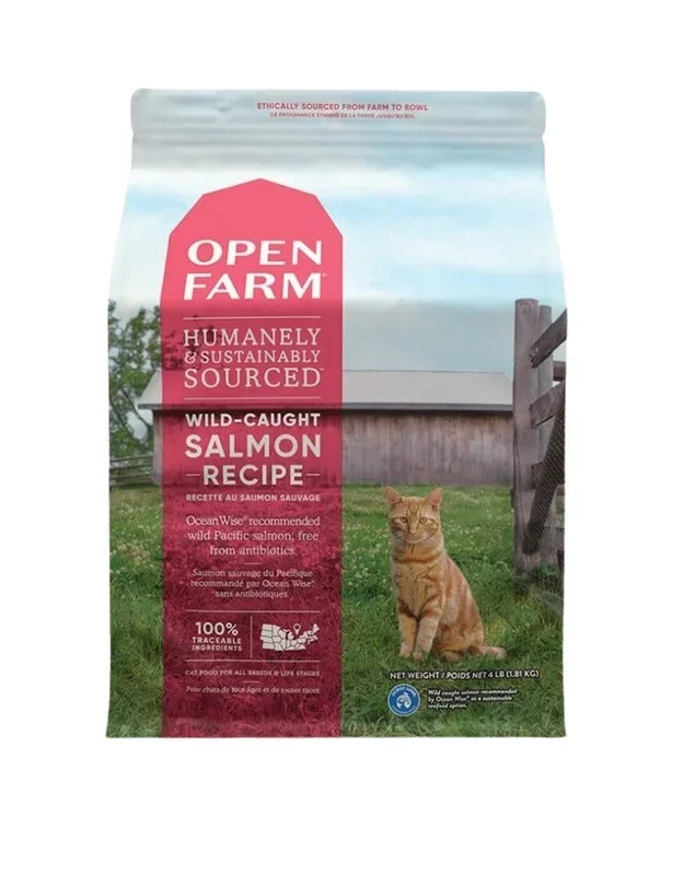 OPEN FARM Wild Caught Salmon Dry Cat Food 8 LB