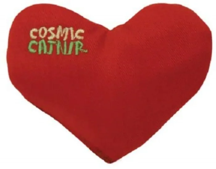 OurPets Cosmic Catnip Filled Heart Crush Cat Toy
