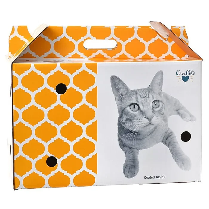OurPets Cosmic Pet Shuttle Cardboard Carrier, Small