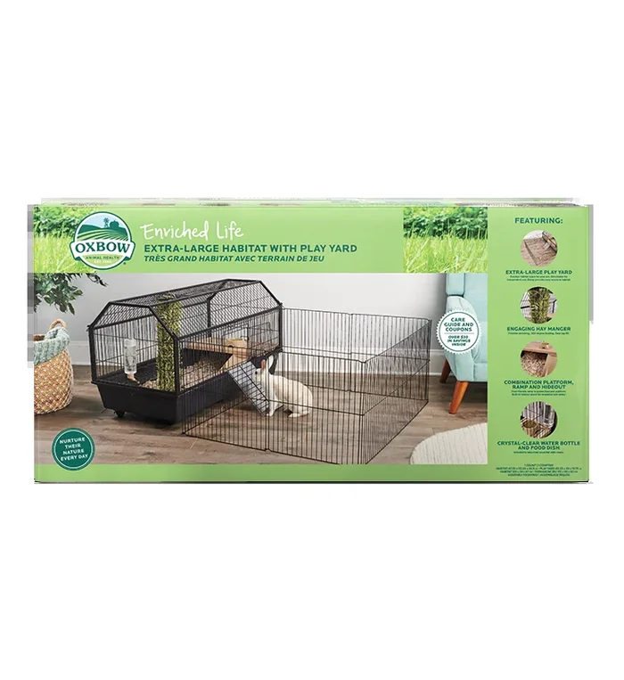 Oxbow Enriched Life Habitat with Play Yard