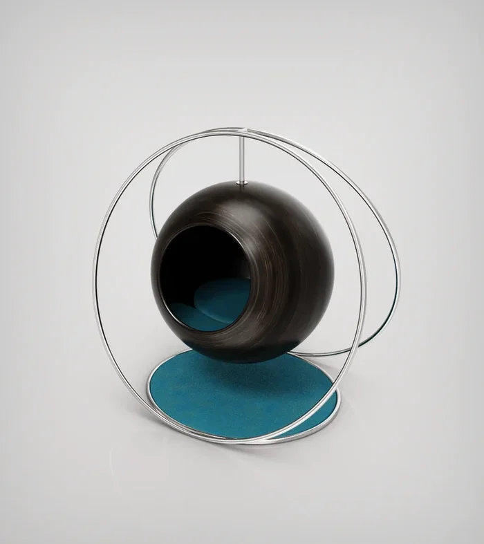 Panier pour Chat de Luxe – SOLAR Turquoise