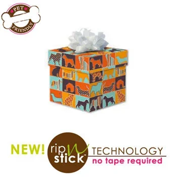 Pattern Silhouettes Gift Wrap