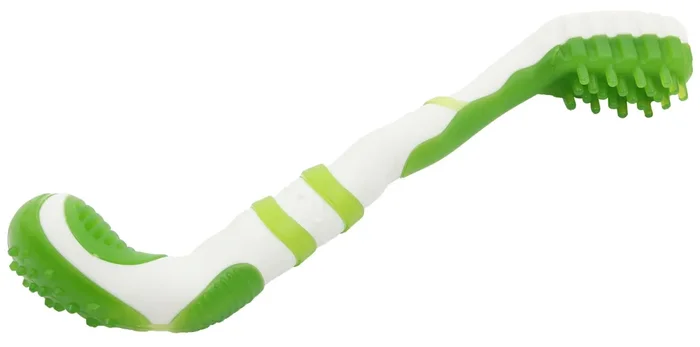 Pet Life ® ‘Denta-Brush’ TPR Durable Tooth Brush and Dog Toy