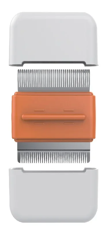 Pet Life ® ‘Zipocket’ 2-in-1 Underake and Stainless Steel Travel Grooming Pet Comb