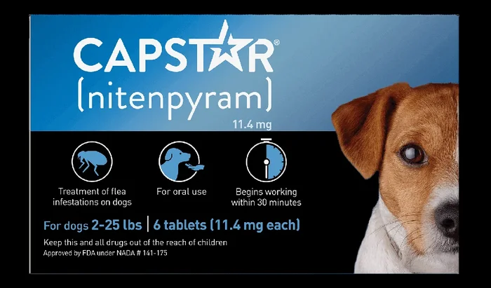 PetIQ CAPSTAR (nitenpyram) Fast-Acting Oral Flea Treatment for Small Dogs