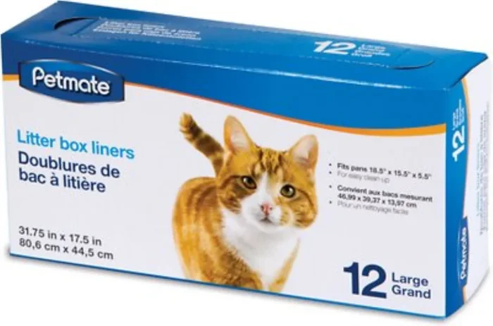 Petmate Litter Pan Boxed Liners, Large