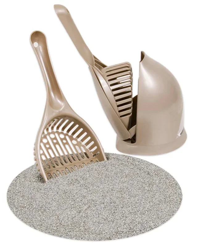 Petmate Scoop ‘N’ Hide Cat Litter Scoop Titanium One Size