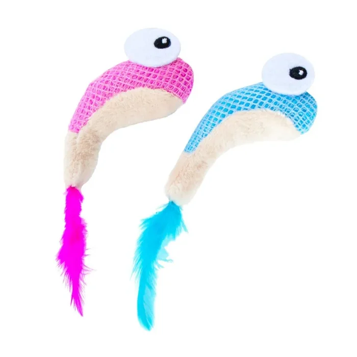 Petstages Dental Shrimpies Cat Toy, 2-pk