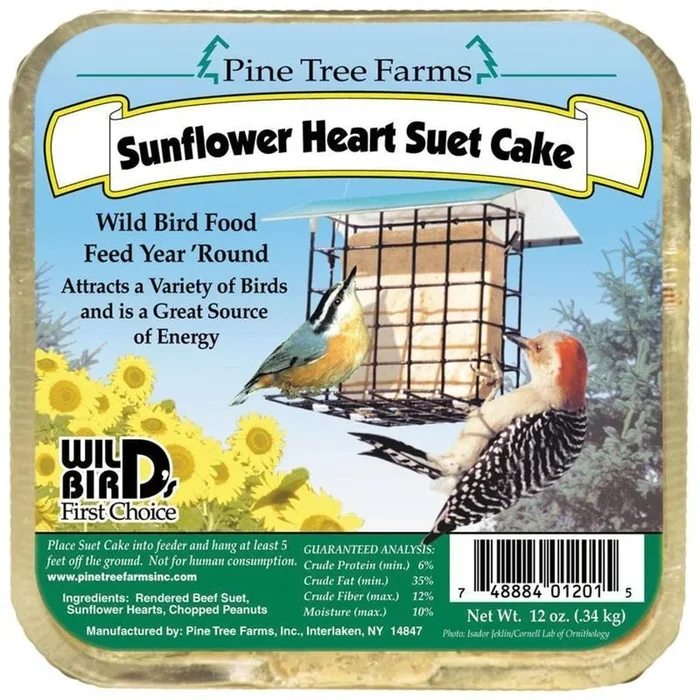 Pine Tree Farms Sunflower Heart Suet Cake