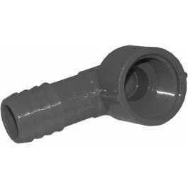 Pipe Fitting Insert Elbow, Female, Poly, 3/4-In.