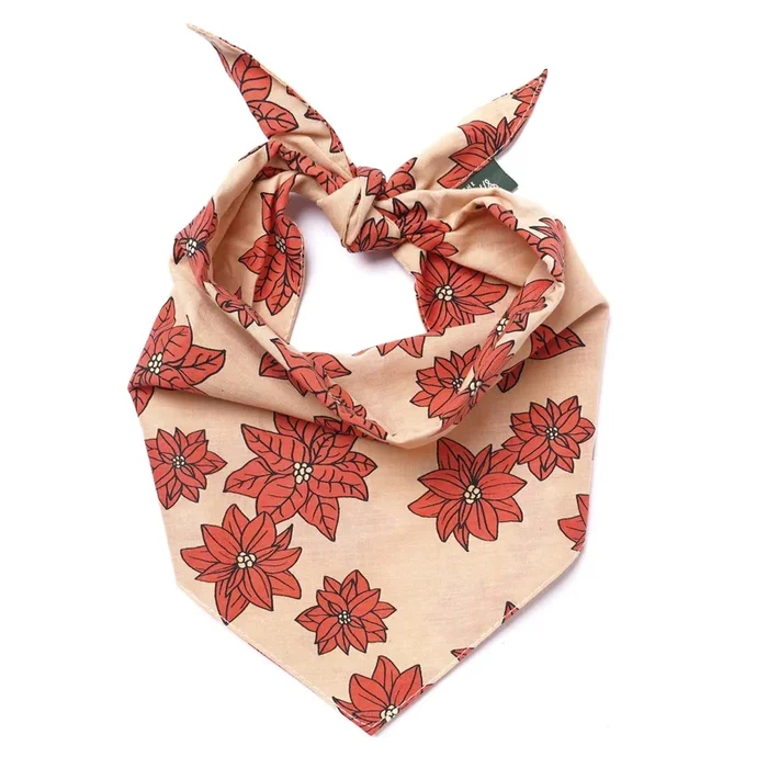 Poinsettia Dog Bandana