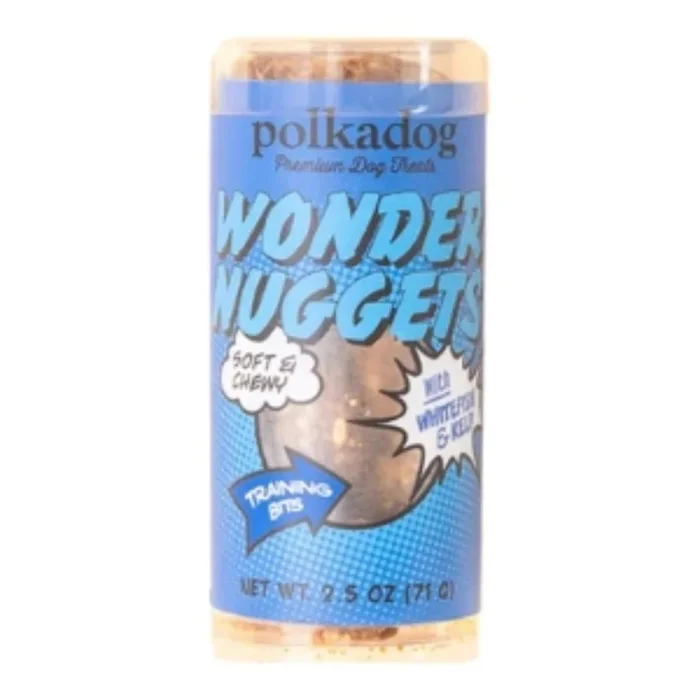 Polka Dog Bakery Dog Wonder Nuggets Fish 2.5Oz Tube