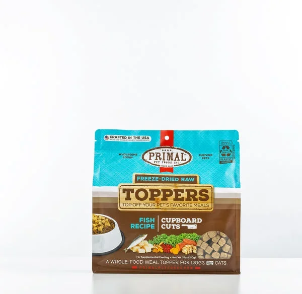 Primal 18oz Fish Cupboard Cuts Topper for Dogs & Cats