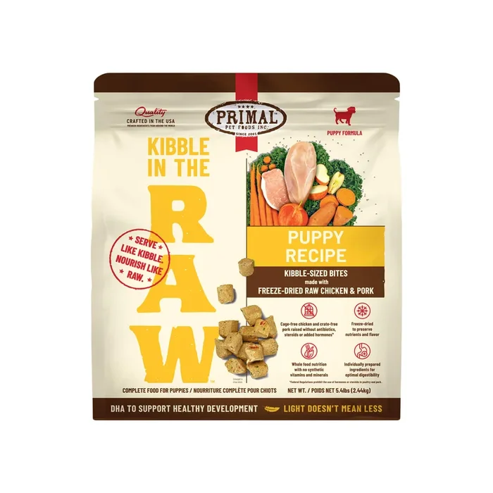 Primal Freeze-Dried Kibble in the Raw Puppy Food