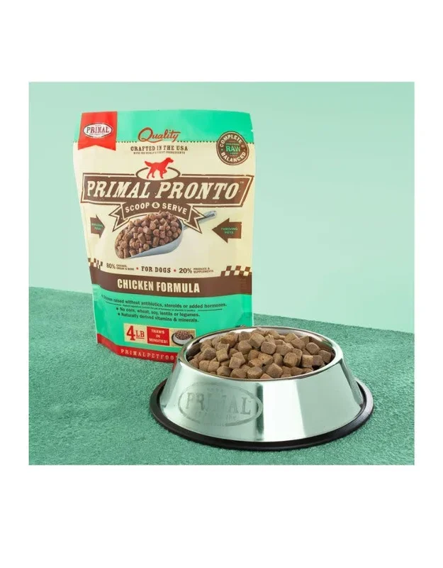 PRIMAL Pronto Frozen Raw Puppy Chicken Formula 4 lb.