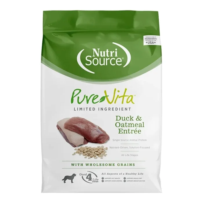 PURE VITA DOG DUCK & OATMEAL 4LB