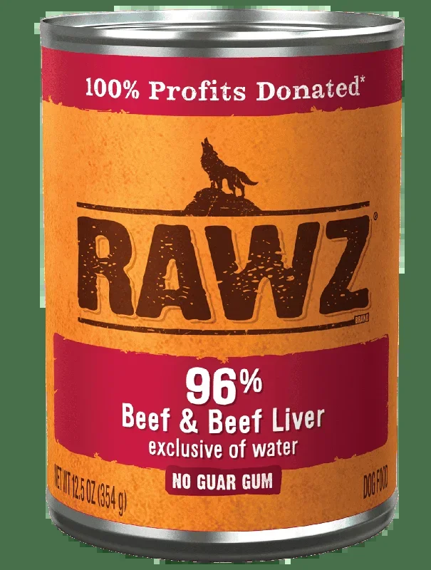 Rawz 96% Beef & Beef Liver Dog Food