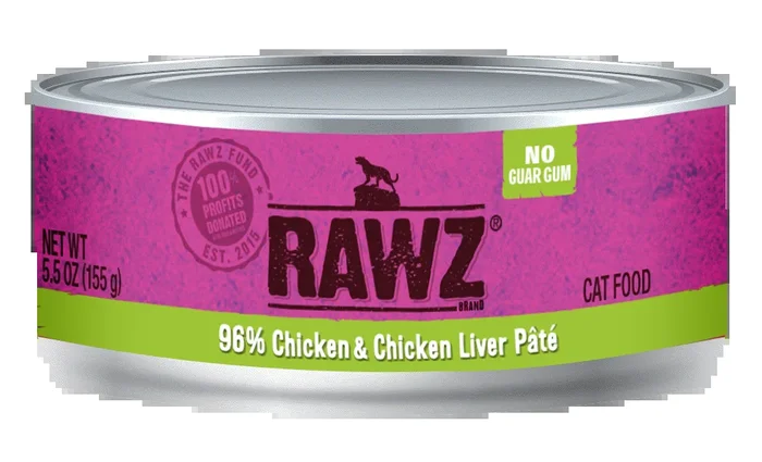 Rawz Cat Cans 96% Chicken & Liver