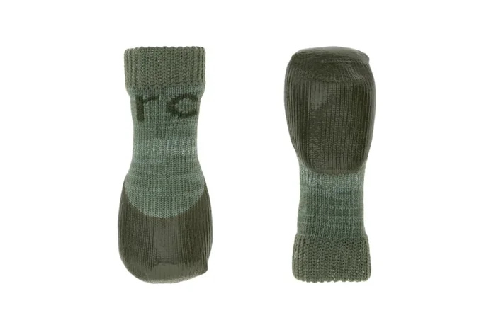 RC Pets Sporty PAWks Dog Socks, Olive Heather, Medium